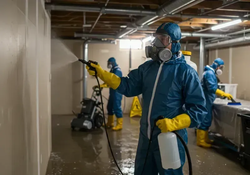 Basement Sanitization and Antimicrobial Treatment process in Sawyer County, WI